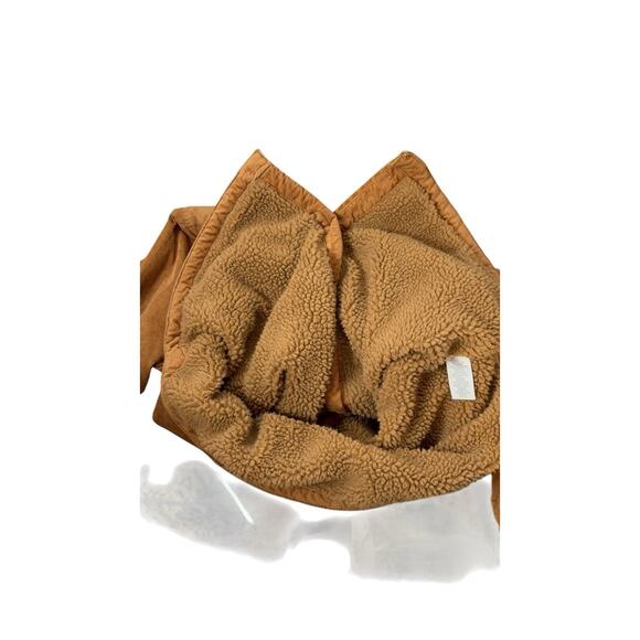 Mutual Weave Corduroy Sherpa Lined Men’s Trucker Jacket Size Medium Light Brown - Picture 7 of 16